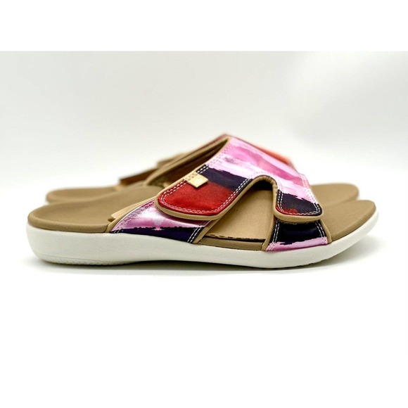 Spenco Sandals Women Size 10D Kholo Monet Sundress Orthotic Slide Adjustable - Picture 1 of 7